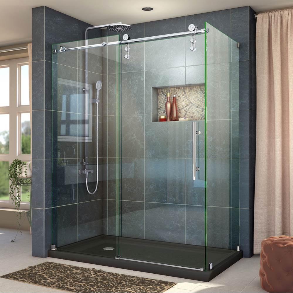 DreamLine Enigma-Z 34 1/2 in. D x 60 3/8 in. W x 76 in. H Fully Frameless Sliding Shower Enclosure
