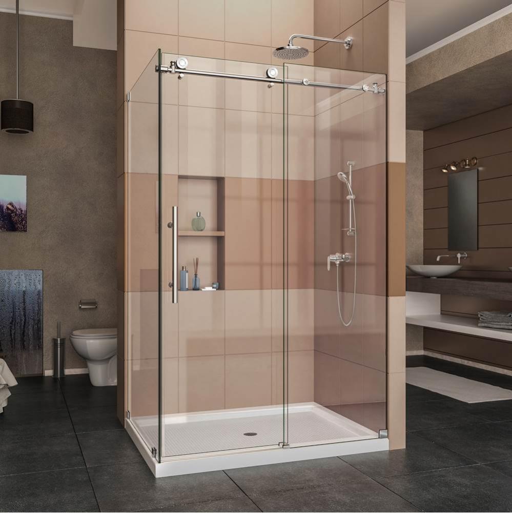 DreamLine Enigma-X 34 1/2 in. D x 48 3/8 in. W x 76 in. H Fully Frameless Sliding Shower Enclosure