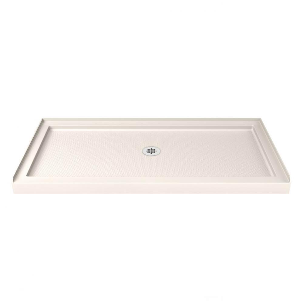 DreamLine SlimLine 34 in. D x 54 in. W x 2 3/4 in. H Center Drain Single Threshold Shower Base in