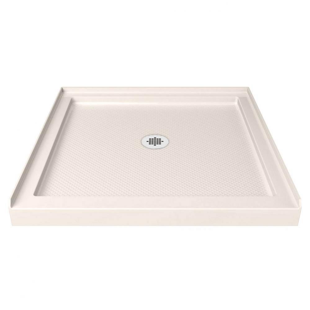 DreamLine SlimLine 32 in. D x 32 in. W x 2 3/4 in. H Center Drain Single Threshold Shower Base in