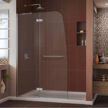 Dreamline Showers DL-6521L-22-01 - DreamLine Aqua Ultra 32 in. D x 60 in. W x 74 3/4 in. H Frameless Shower Door in Chrome and Left D