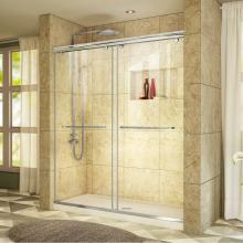 Dreamline Showers DL-6940C-22-01 - DreamLine Charisma 30 in. D x 60 in. W x 78 3/4 in. H Bypass Shower Door in Chrome with Center Dra