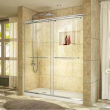 Dreamline Showers DL-6942L-01CL - DreamLine Charisma 34 in. D x 60 in. W x 78 3/4 in. H Bypass Shower Door in Chrome with Left Drain