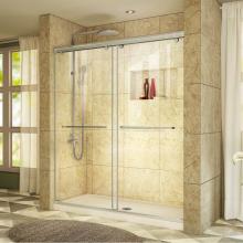 Dreamline Showers DL-6940C-22-04 - DreamLine Charisma 30 in. D x 60 in. W x 78 3/4 in. H Bypass Shower Door in Brushed Nickel with Ce