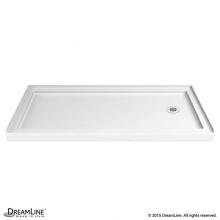 Dreamline Showers DLT-1134602 - DreamLine SlimLine 34 in. D x 60 in. W x 2 3/4 in. H Right Drain Single Threshold Shower Base in W