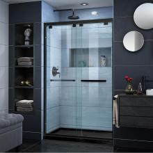Dreamline Showers DL-7002C-88-09 - DreamLine Encore 36 in. D x 48 in. W x 78 3/4 in. H Bypass Shower Door in Satin Black with Center