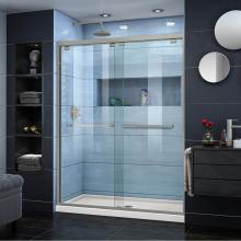 Dreamline Showers DL-7006C-22-04 - DreamLine Encore 34 in. D x 60 in. W x 78 3/4 in. H Bypass Shower Door in Brushed Nickel and Cente