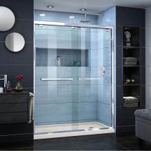 Dreamline Showers DL-7005R-22-01 - DreamLine Encore 32 in. D x 60 in. W x 78 3/4 in. H Bypass Shower Door in Chrome and Right Drain B