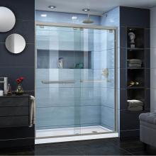 Dreamline Showers DL-7007R-04 - DreamLine Encore 36 in. D x 60 in. W x 78 3/4 in. H Bypass Shower Door in Brushed Nickel and Right