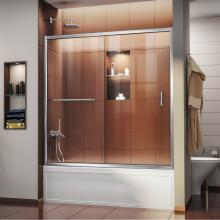 Dreamline Showers SHDR-0960580-01 - DreamLine Infinity-Z 56-60 in. W x 58 in. H Semi-Frameless Sliding Tub Door, Clear Glass in Chrome