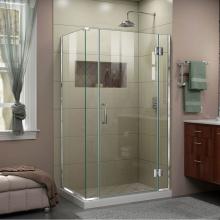 Dreamline Showers E1280630-01 - DreamLine Unidoor-X 40 in. W x 30 3/8 in. D x 72 in. H Frameless Hinged Shower Enclosure in Chrome