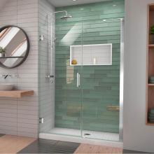 Dreamline Showers SHDR-2048723-01 - DreamLine Unidoor-LS 48-49 in. W x 72 in. H Frameless Hinged Shower Door with L-Bar in Chrome