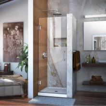 Dreamline Showers SHDR-20297210F-01 - DreamLine Unidoor 29 in. W x 72 in. H Frameless Hinged Shower Door, Clear Glass, in Chrome