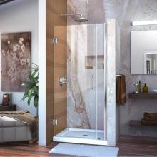 Dreamline Showers SHDR-20367210-01 - DreamLine Unidoor 36-37 in. W x 72 in. H Frameless Hinged Shower Door, Clear Glass, in Chrome