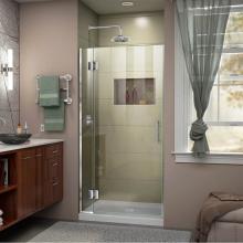 Dreamline Showers D12372-01 - DreamLine Unidoor-X 29 in. W x 72 in. H Frameless Hinged Shower Door in Chrome
