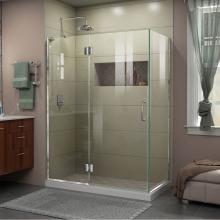 Dreamline Showers E32430L-01 - DreamLine Unidoor-X 48 3/8 in. W x 30 in. D x 72 in. H Hinged Shower Enclosure in Chrome