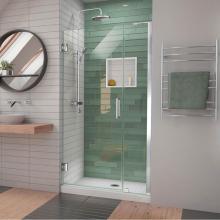 Dreamline Showers SHDR-2040722-01 - DreamLine Unidoor-LS 40-41 in. W x 72 in. H Frameless Hinged Shower Door in Chrome