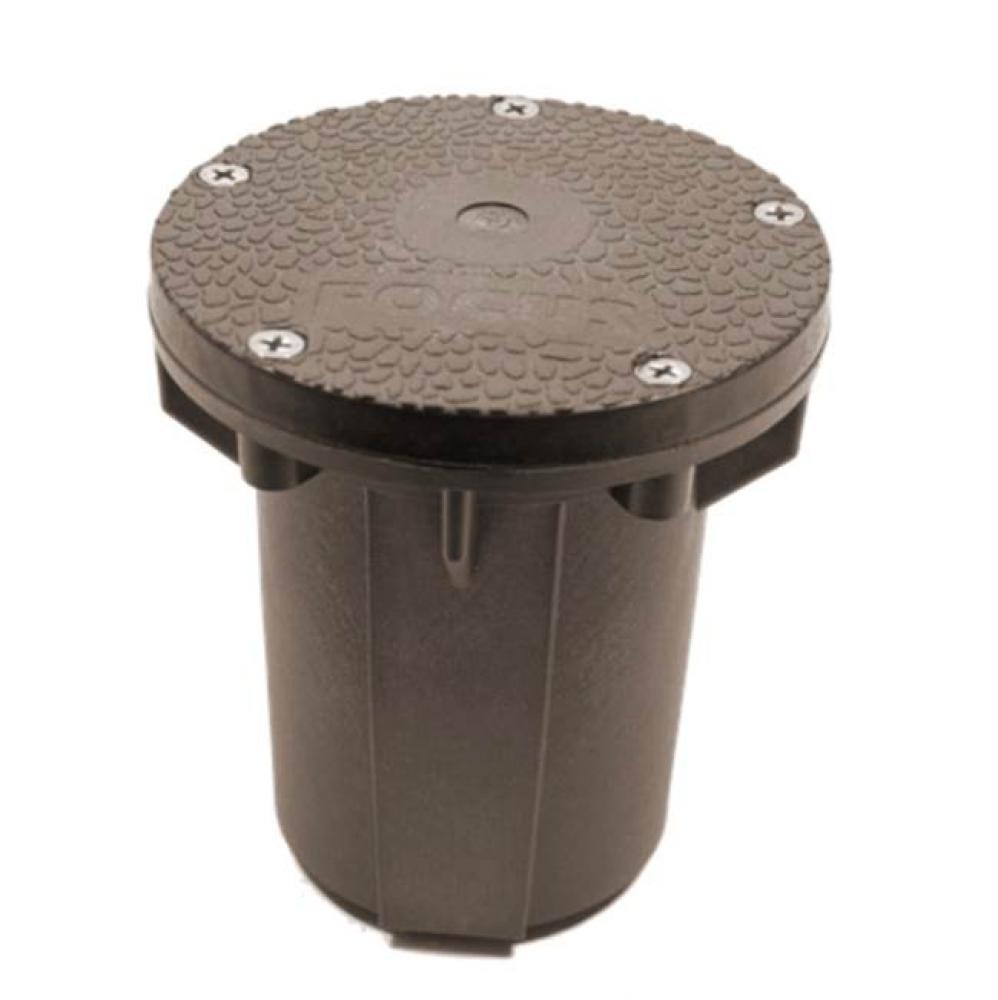 DIRECT BURIAL ROUND JUNCTION BOX, 4.5'' X