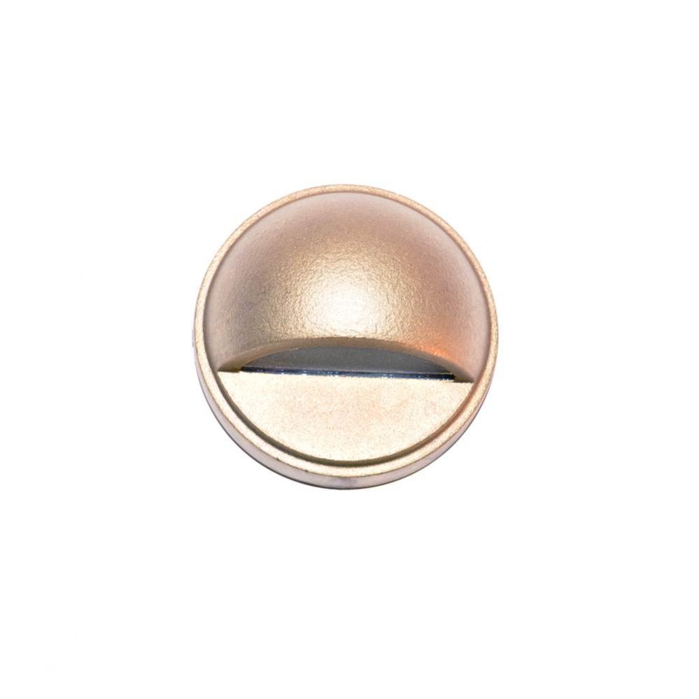 3W LED, CAST BRASS SMALL SURFACE DOME STEP