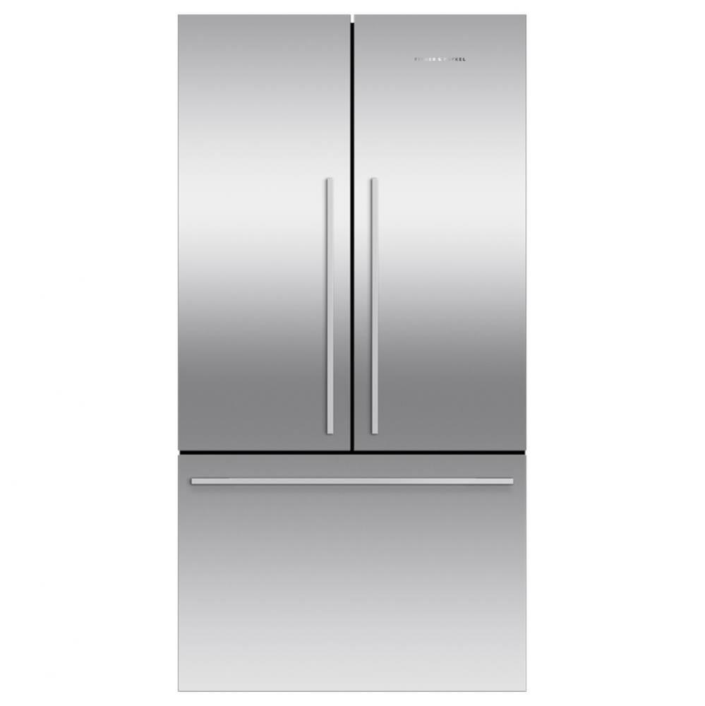 36'' French Door Refrigerator Freezer, Stainless Steel, 20.1 cu ft, Non Ice & Intern