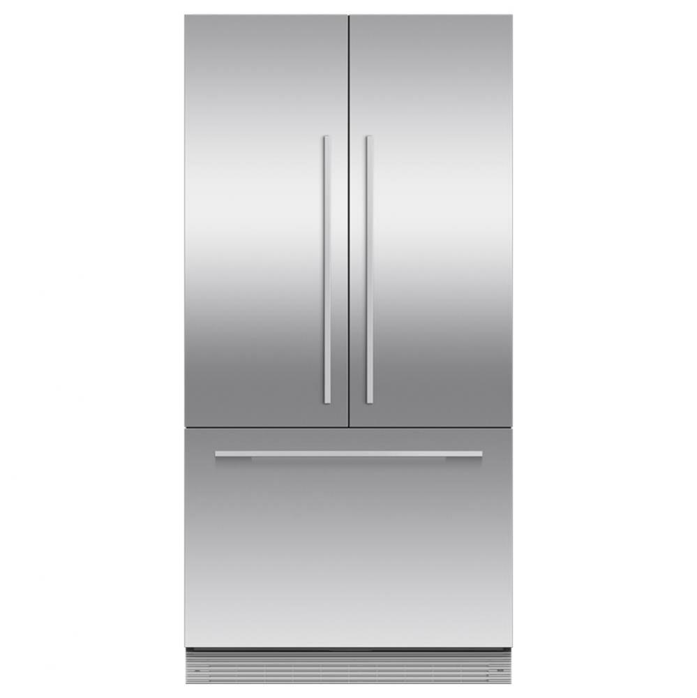 36'' French Door Refrigerator Freezer, 72'' H, 16.8 cu ft, Panel Ready, Ice On