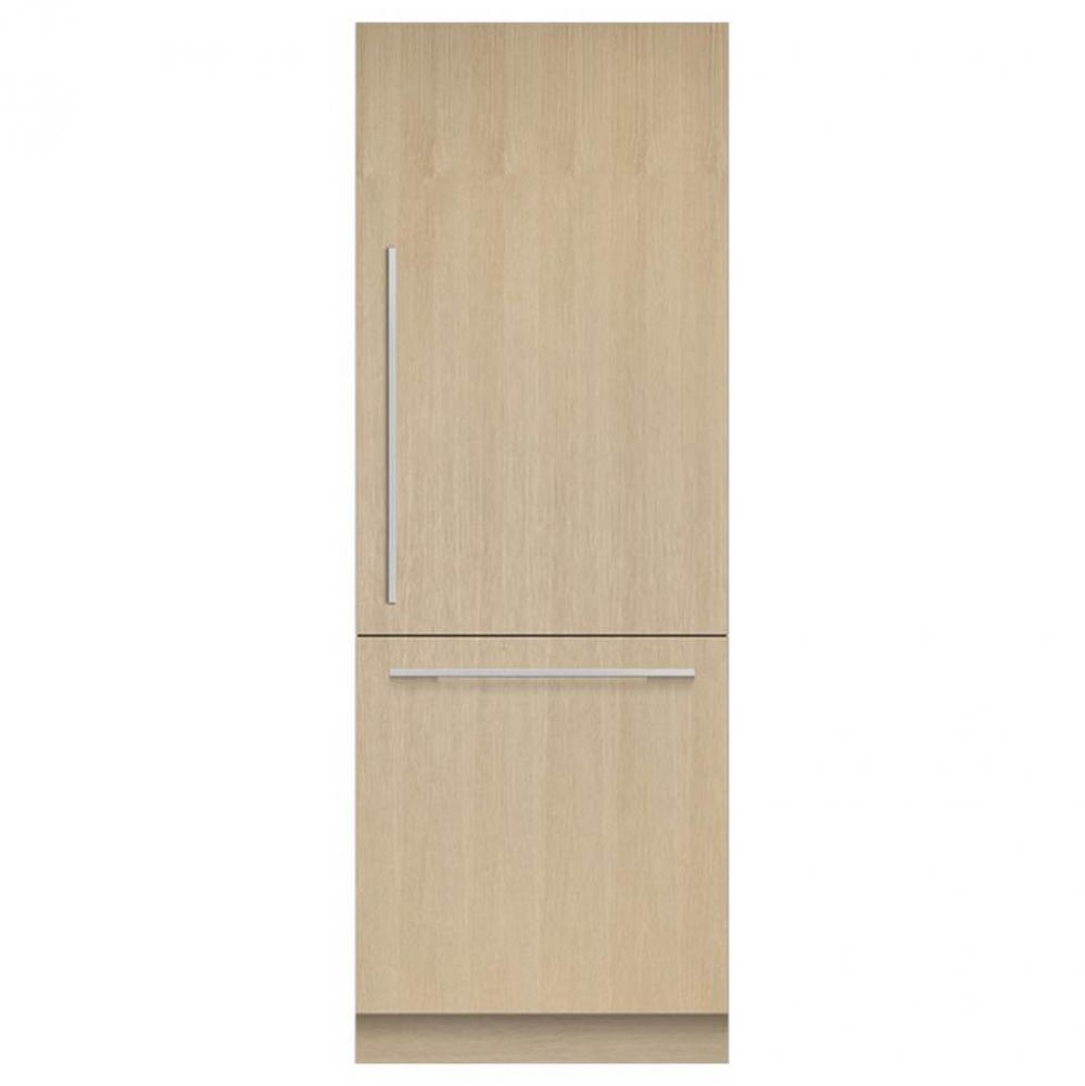 30'' VTZ Column Bottom Mount Refrigerator Freezer, Panel Ready, 15.9 cu ft, Stainless In