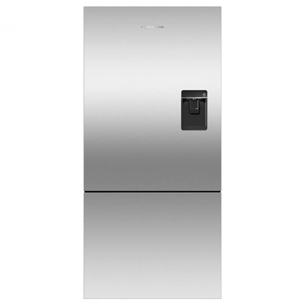 32'' Bottom Mount Refrigerator Freezer, 17.5 cu ft, Stainless Steel, Ice and Water, Righ