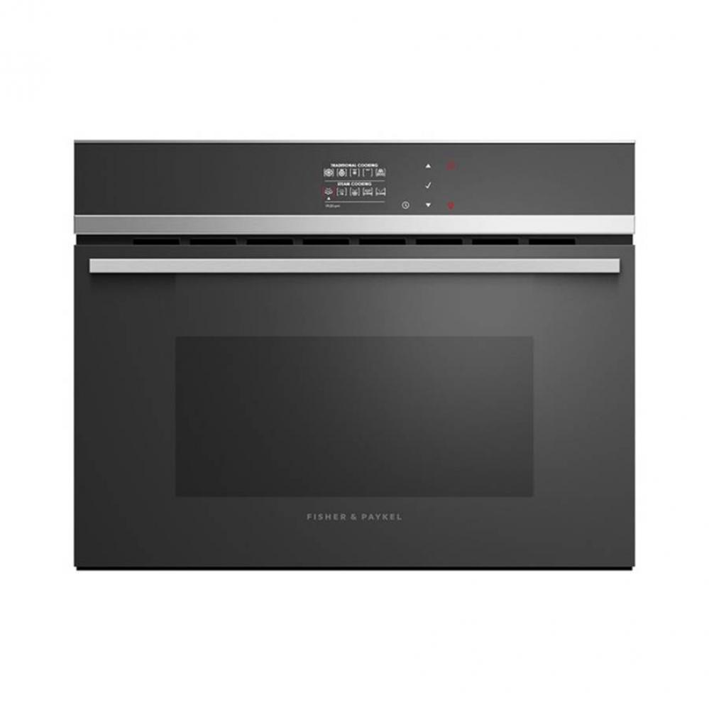 24'' Contemporary Combination Steam Oven, Stainless Steel Trim