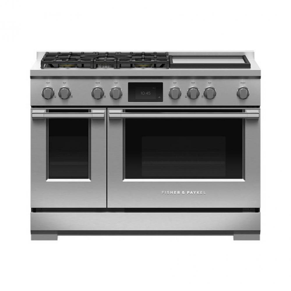 48'' Range, 5 Burners with Griddle, Self-cleaning, Natural Gas