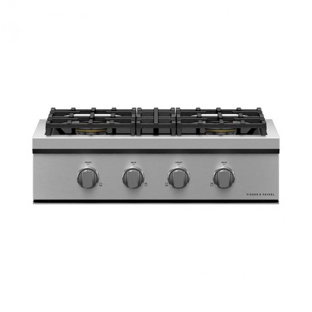 30'' Rangetop, 4 Burners, Natural Gas