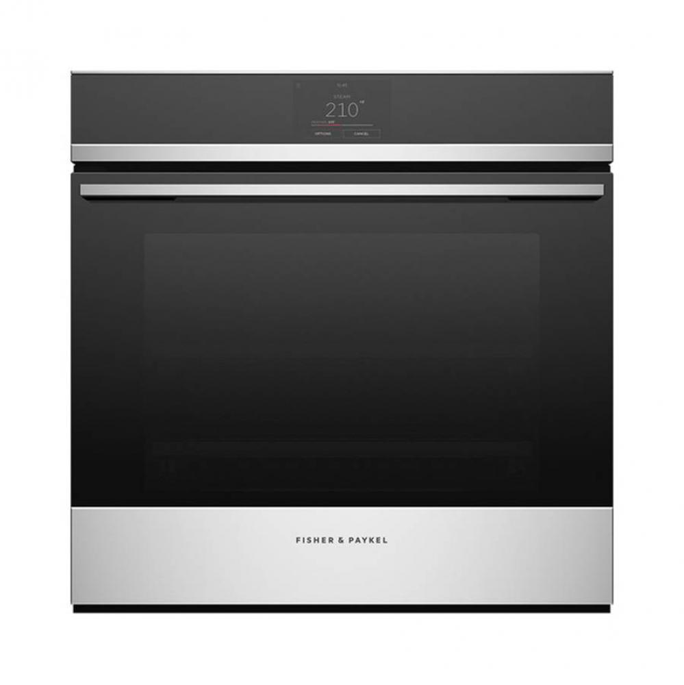 24'' Contemporary Single Built-in Oven with Steam, 24'' Tall: Stainless Steel