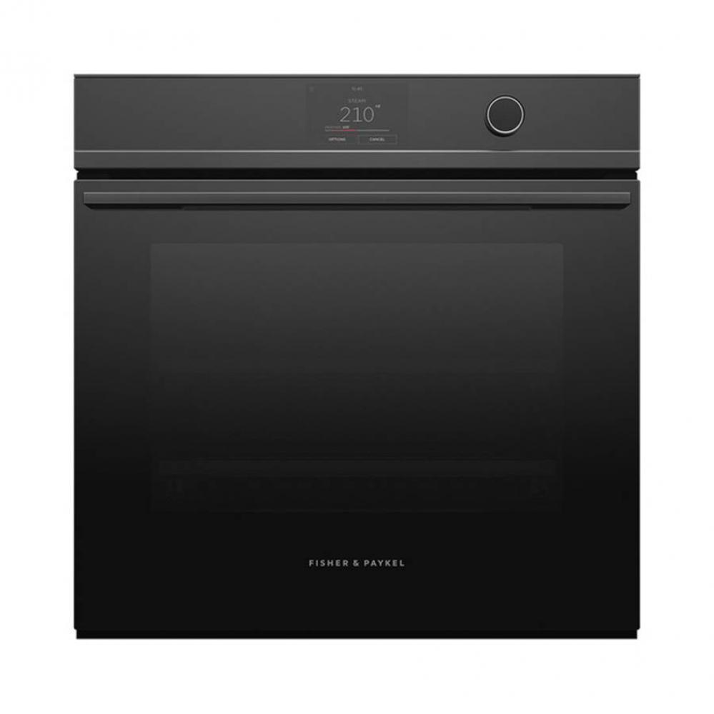 24'' Contemporary Single Built-in Oven with Steam, 24'' Tall: Black - Touch Di