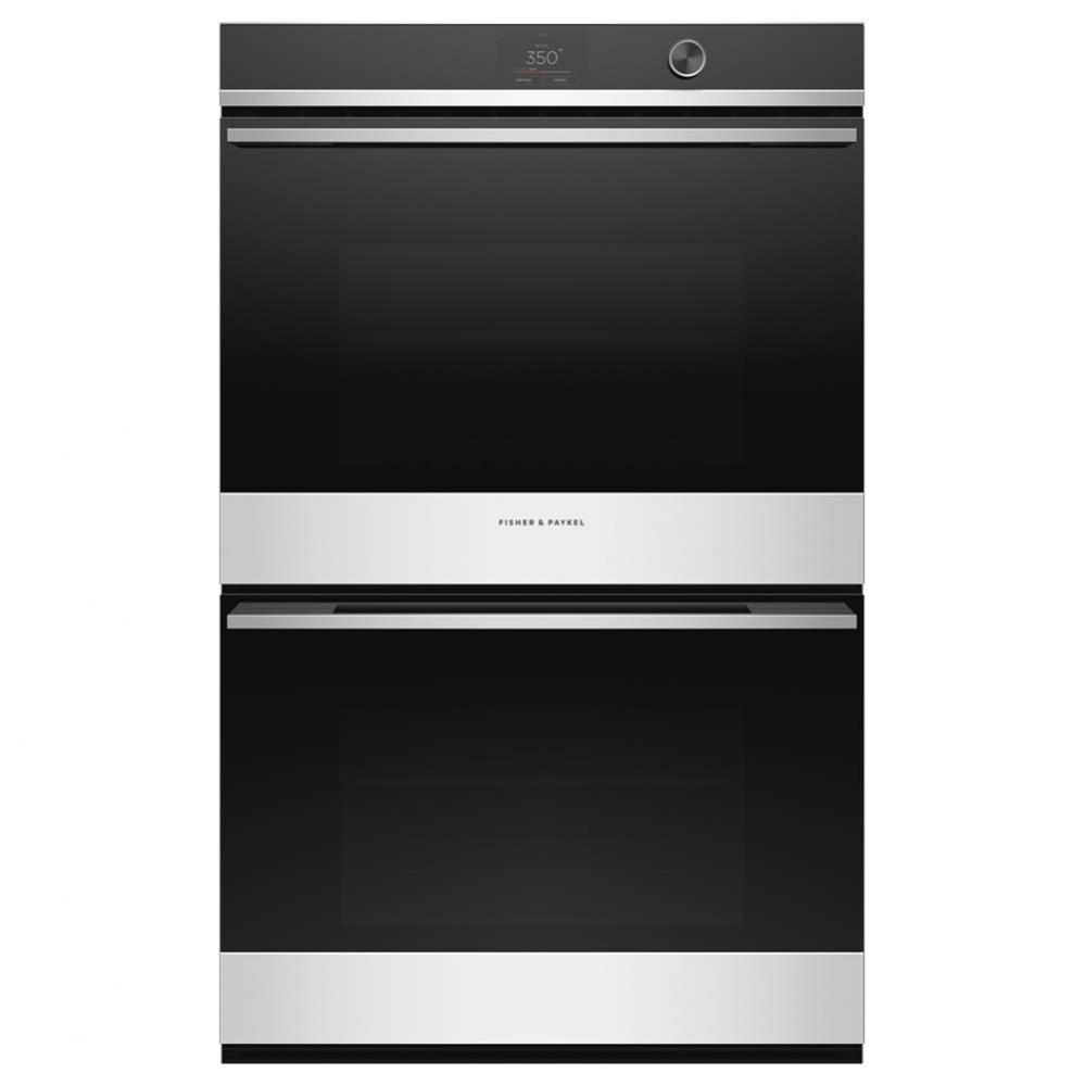 30'' Contemporary Double Oven, Stainless Steel Trim, Touch Display with Dial, Self-clean