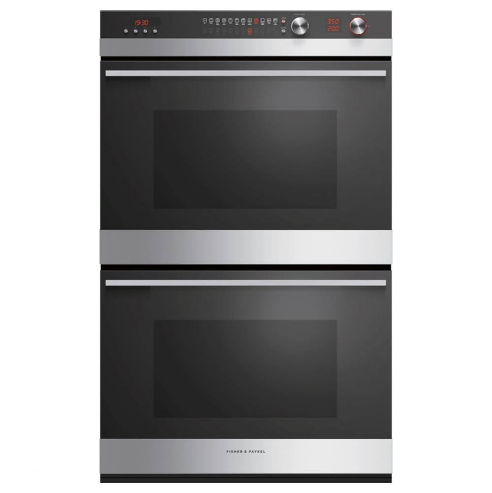 30'' Contemporary Double Oven, Stainless Steel Trim, 11 Function, Self-cleaning