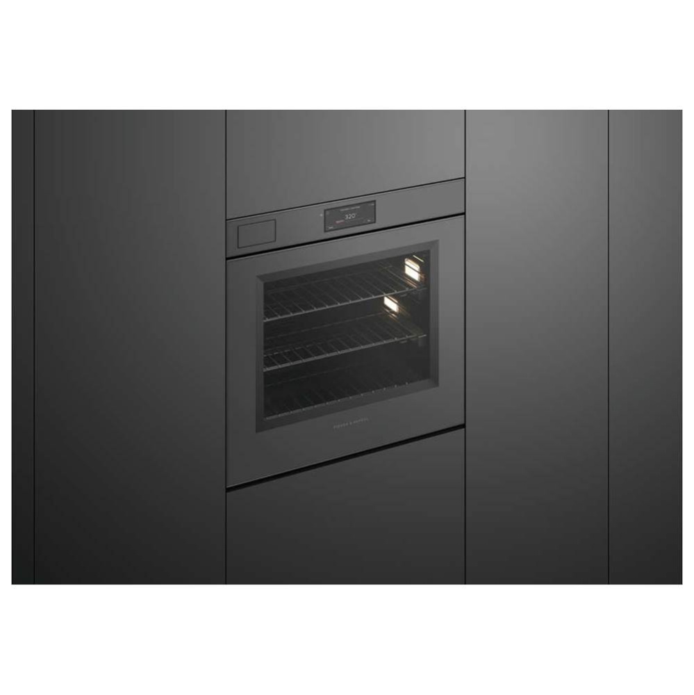 30 Inch Single Oven w/Steam Assist, 6.8 Inch Touchscreen, Self-Cleaning, Handleless - Minimal Grey