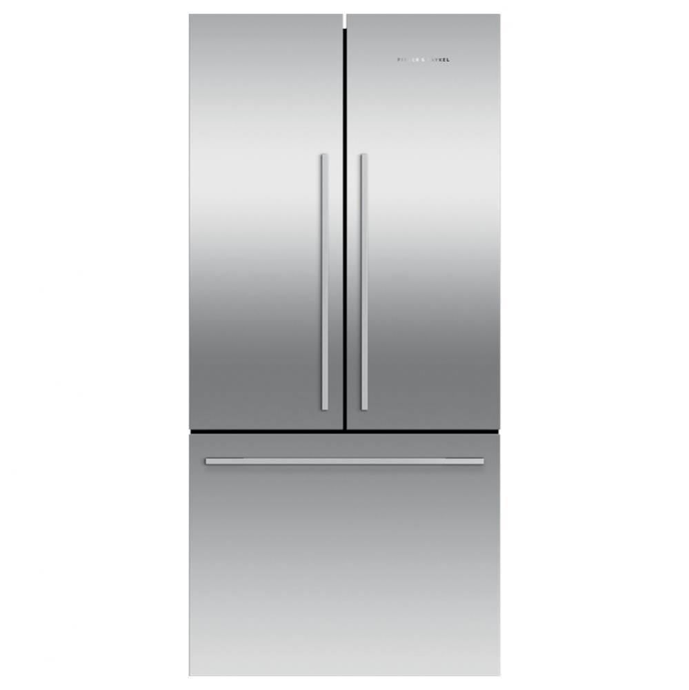 32'' French Door Refrigerator Freezer, 17 cu ft, Stainless Steel, Ice Only, Counter Dept