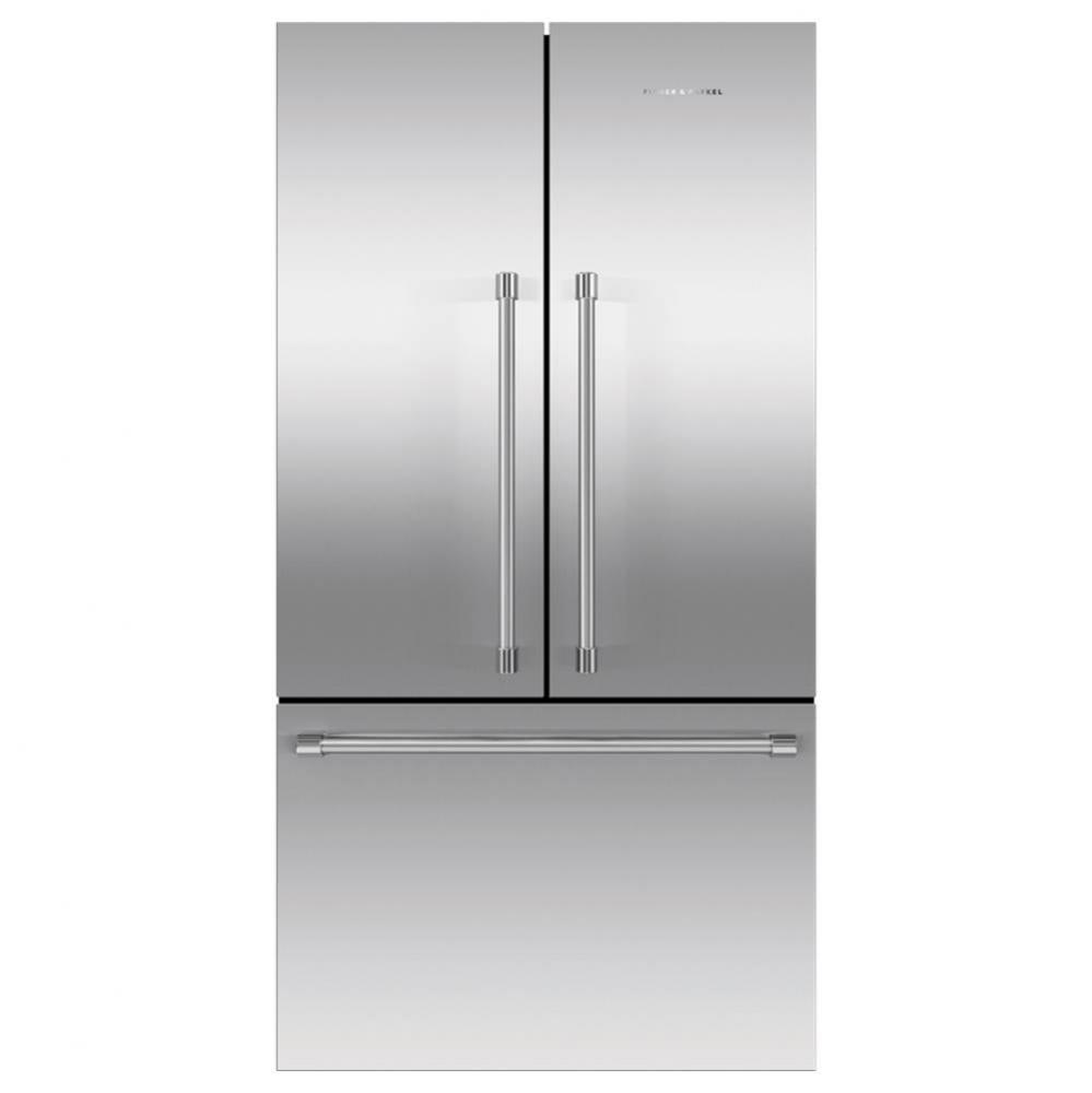 36'' French Door Refrigerator Freezer, 20.1 cu ft, Stainless Steel, Ice Only, Counter De