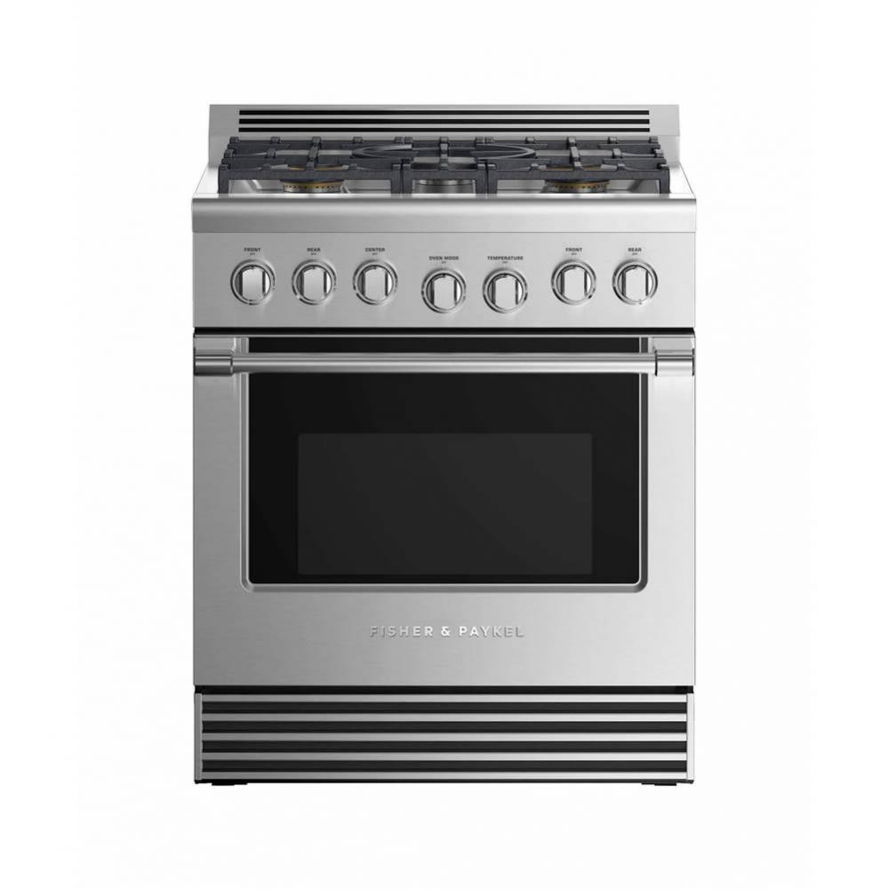 30'' Professional Gas Range, 5 Burners, LP Gas Discontinued - while supplies last - RGV2