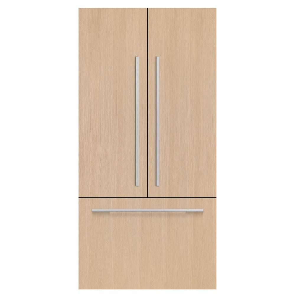 32'' Integrated French Door Refrigerator Freezer, 72'' Height, 14.7 cu ft, Pan