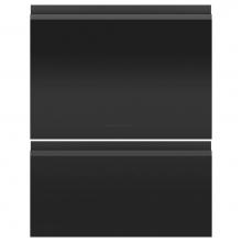 Fisher & Paykel 82905 - Matte Black Glass Accessory Doors for Double, Tall, Panel Ready, Recessed Handle