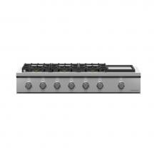 Fisher & Paykel 82387 - 48'' Professional Rangetop, 6 Burners with Griddle, Natural Gas - CPV3-486GD-N