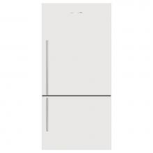 Fisher & Paykel 25926 - 32'' Bottom Mount Refrigerator Freezer, 17.5 cu ft, White, Non Ice and Water, Right Hing