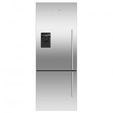 Fisher & Paykel 25928 - 25'' Bottom Mount Refrigerator Freezer, 13.5 cu ft, Stainless Steel, Ice and Water, Left