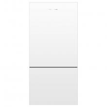 Fisher & Paykel 25943 - 32'' Bottom Mount Refrigerator Freezer, 17.5 cu ft, White, Non Ice and Water, Left Hinge