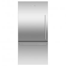 Fisher & Paykel 25948 - 32'' Bottom Mount Refrigerator Freezer, 17.1 cu ft, Stainless Steel, Ice Only, Left Hing