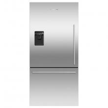 Fisher & Paykel 25949 - 32'' Bottom Mount Refrigerator Freezer, 17 cu ft, Stainless Steel, Ice and Water, Left H