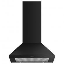 Fisher & Paykel 50157 - 30'' Pyramid Chimney Wall Hood, 600 CFM, Black