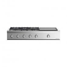 Fisher & Paykel 71379 - 48'' Professional Rangetop, 5 Burners with Griddle, LPG