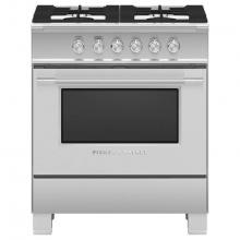 Fisher & Paykel 81712 - 30'' Classic Gas Range, 4 Burner, Stainless Steel - OR30SCG4X1