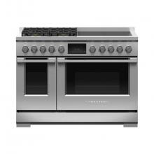 Fisher & Paykel 81891 - 48'' Range, 4 Zone Induction with SmartZone & 4 Burner Gas, Self-cleaning, LPG